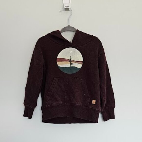 Tentree Maroon Hoodie for Toddler - Size 2T - Picture 3 of 5